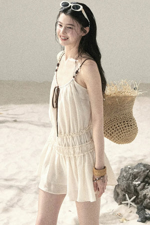 French Suspender Summer Dress