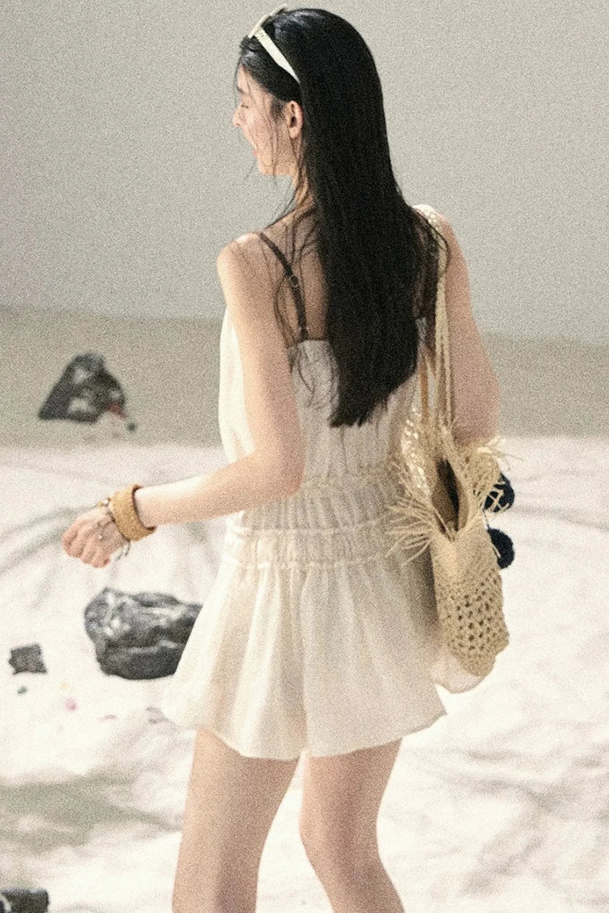 French Suspender Summer Dress