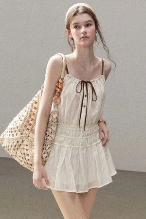 French Suspender Summer Dress