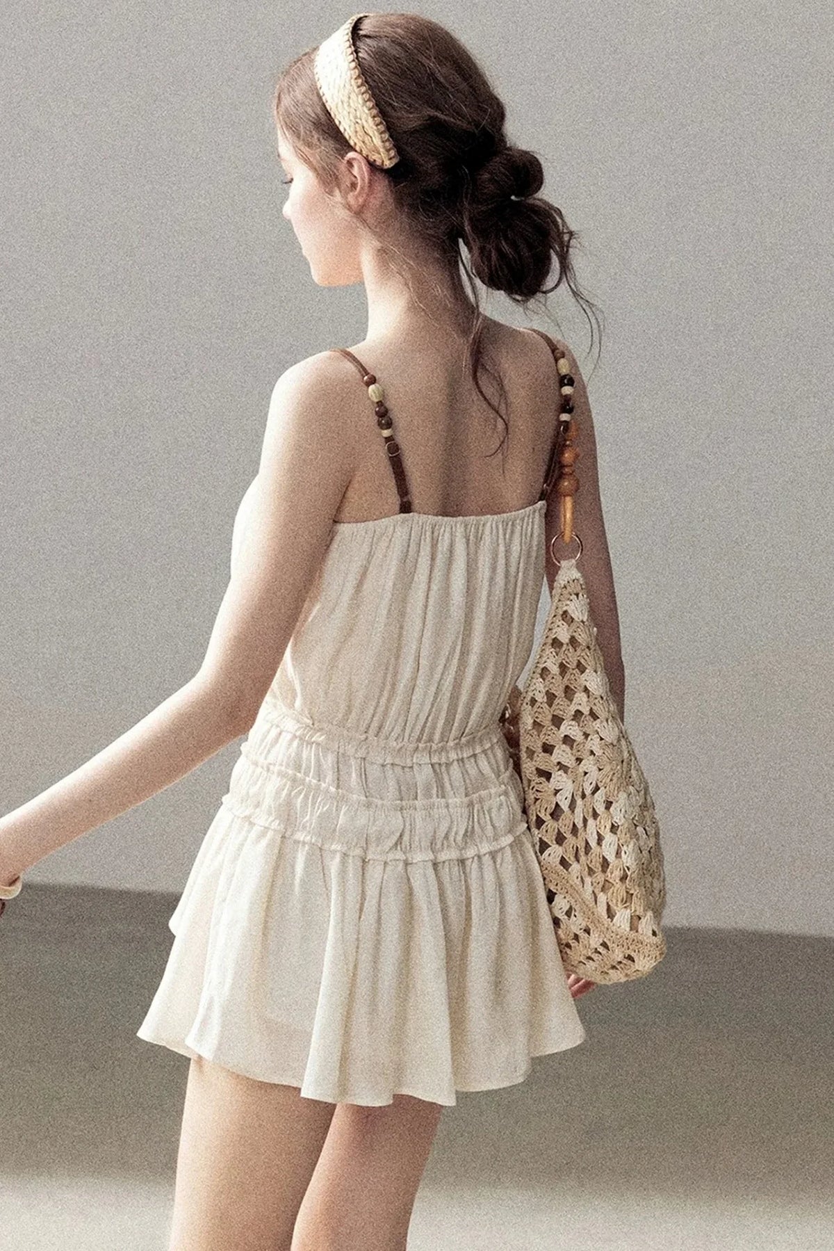 French Suspender Summer Dress
