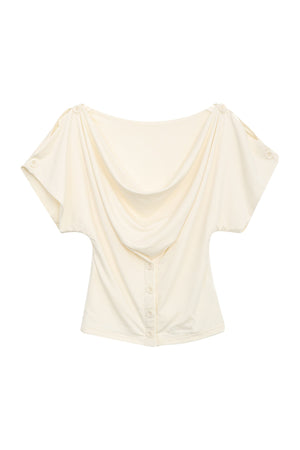 French Swing Collar Single-Breasted Blouse