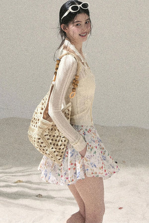 French Thin Sun Protection Cardigan Set-Up