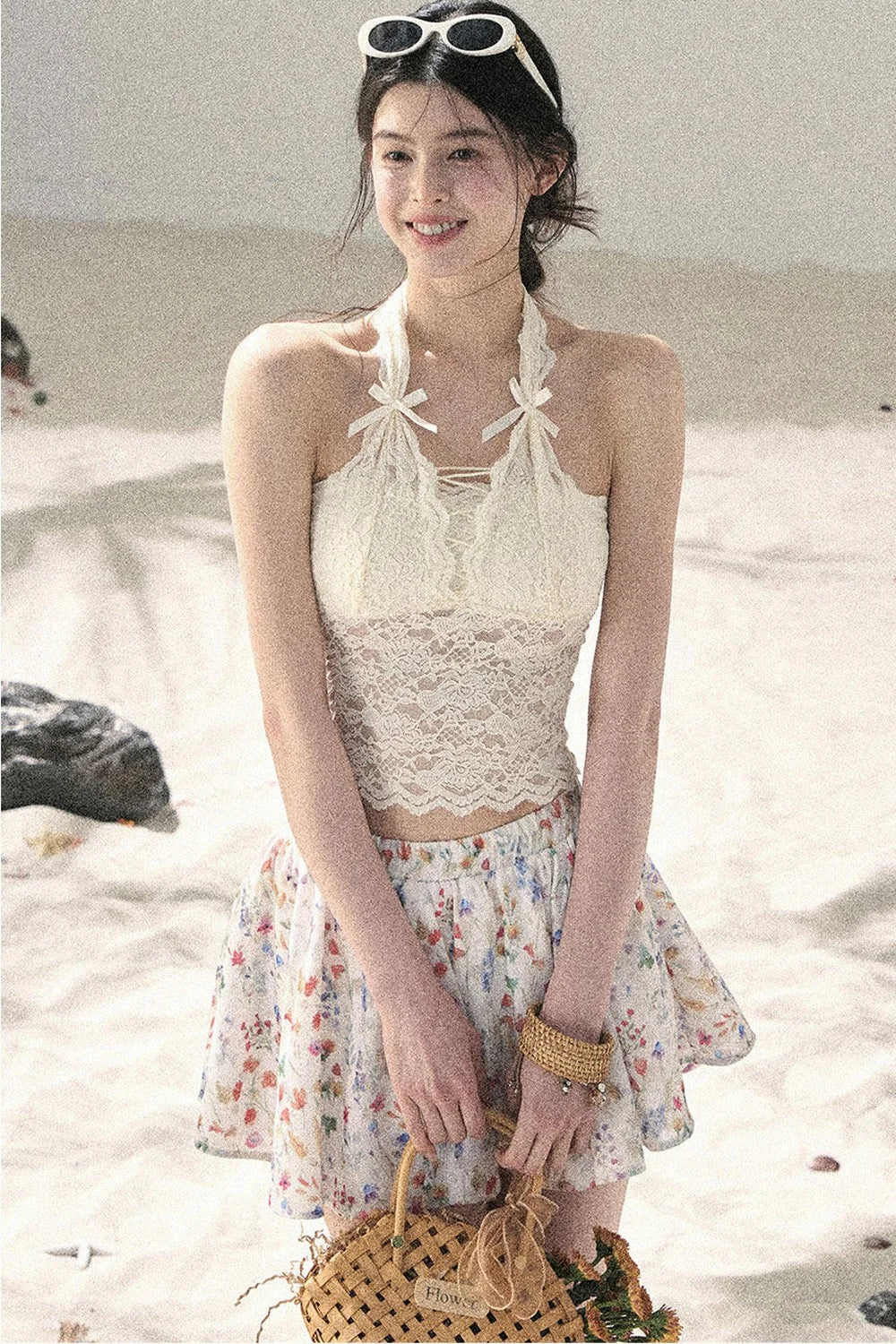 French Thin Sun Protection Cardigan Set-Up