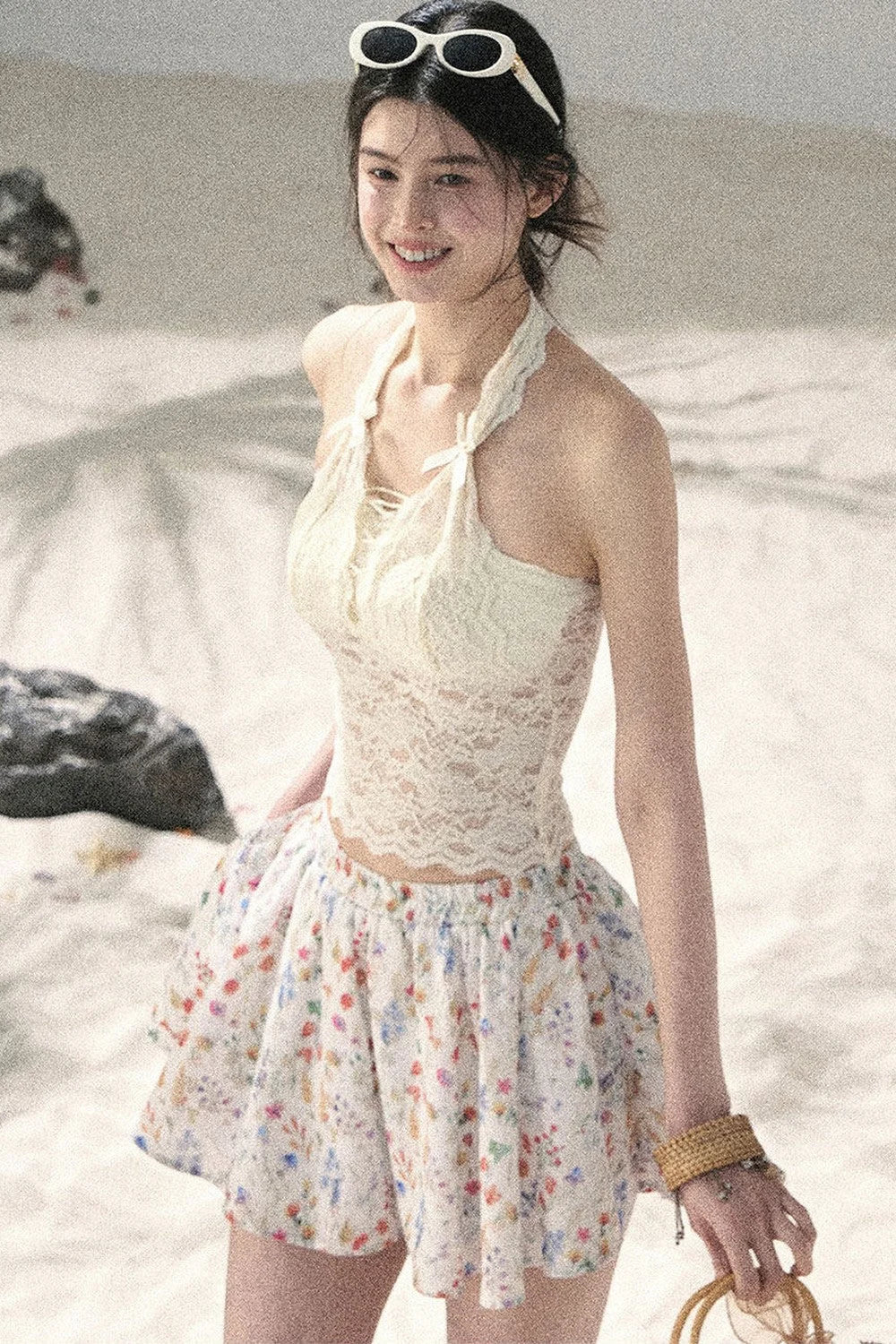 French Thin Sun Protection Cardigan Set-Up