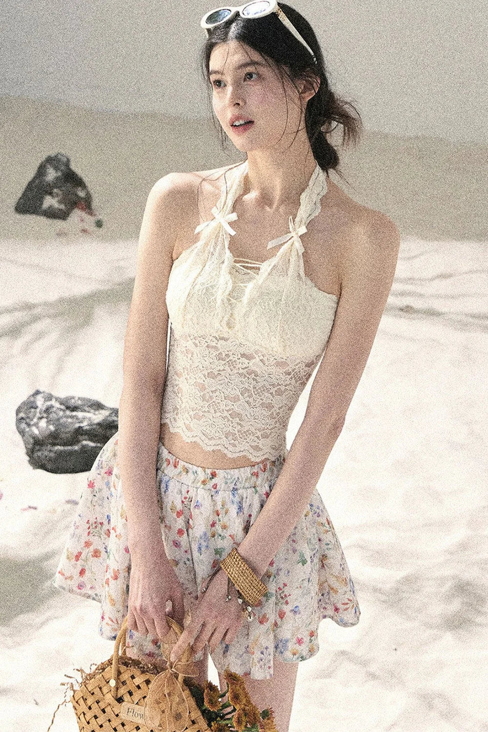 French Thin Sun Protection Cardigan Set-Up