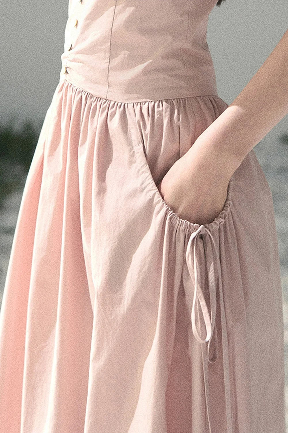 French Vibe Halter Dress