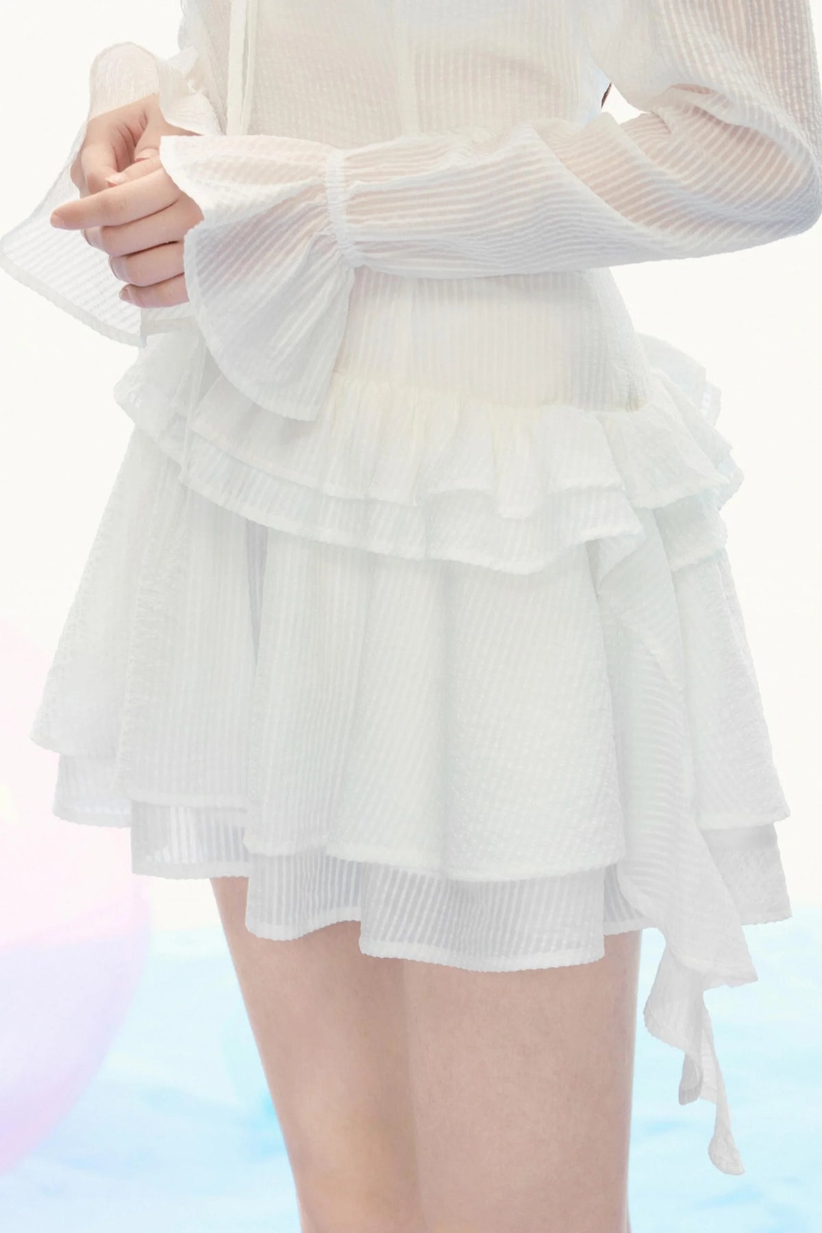 French Vintage Lace Long-Sleeved Dress