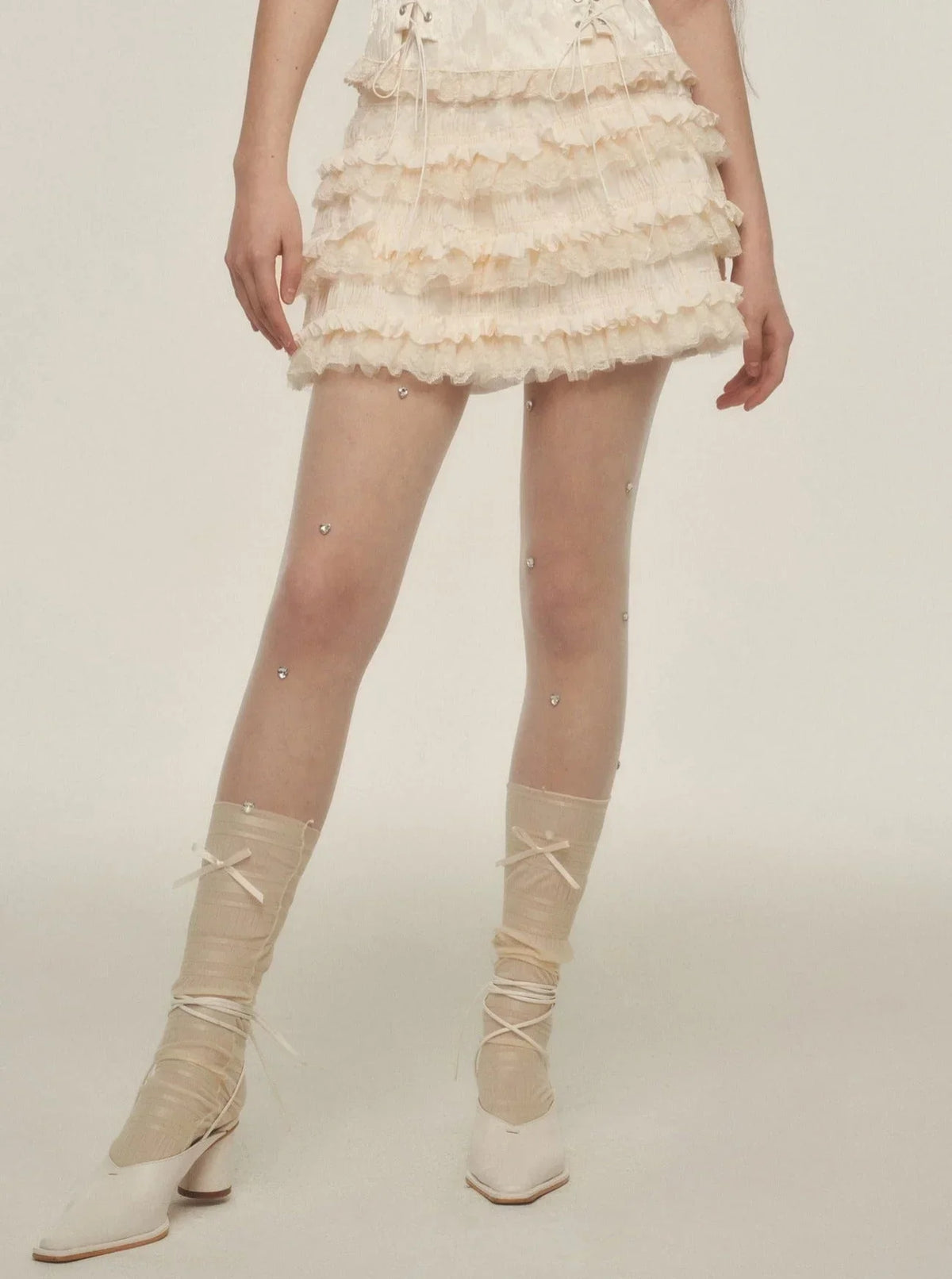French Vintage Pleated Skirt