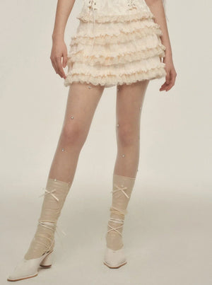 French Vintage Pleated Skirt