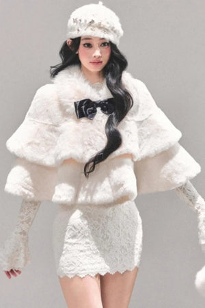 French Winter Cape Coat