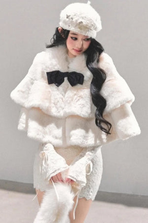 French Winter Cape Coat