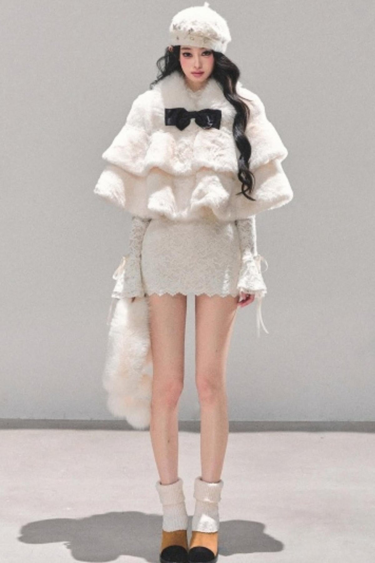French Winter Cape Coat