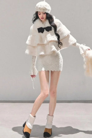 French Winter Cape Coat