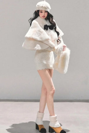 French Winter Cape Coat
