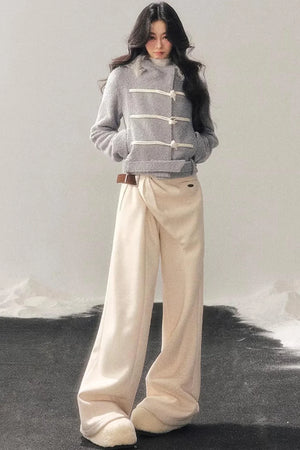 French Woolen Hooded Coat