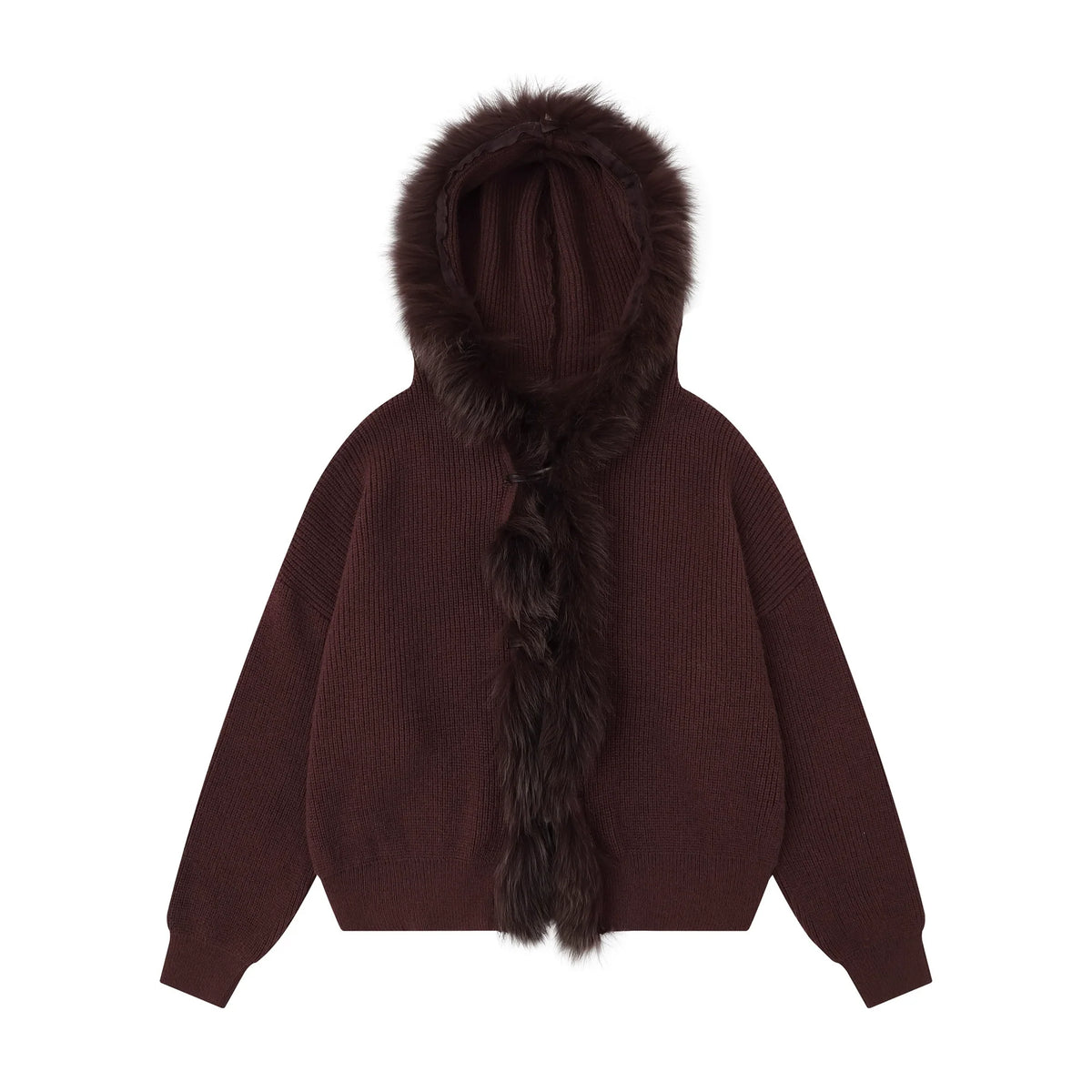 Fringe Knit Sweater Jacket