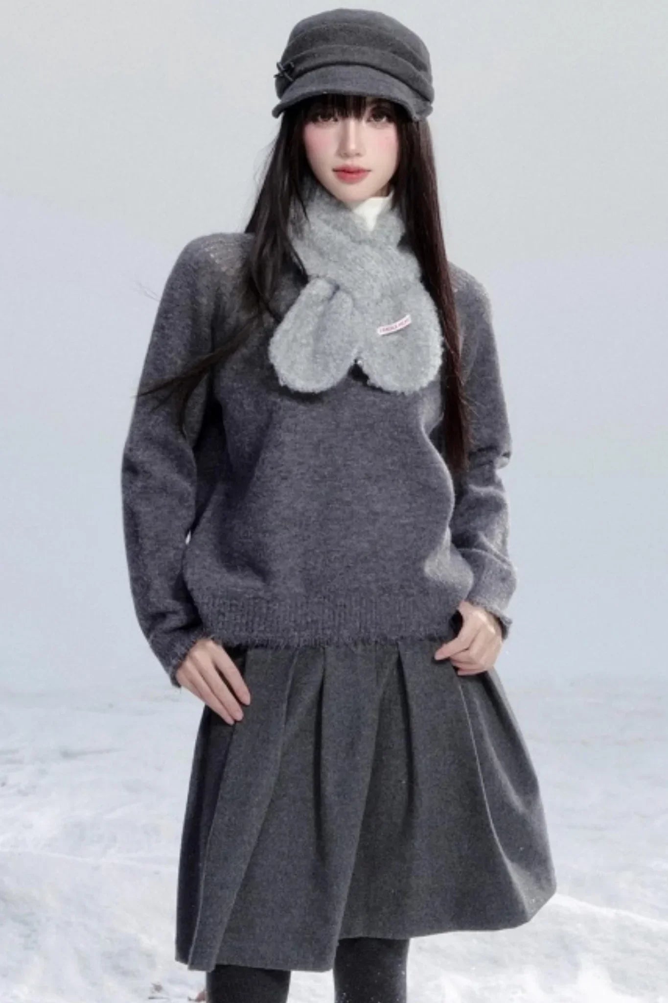 Fringed Raw Edge Sweater