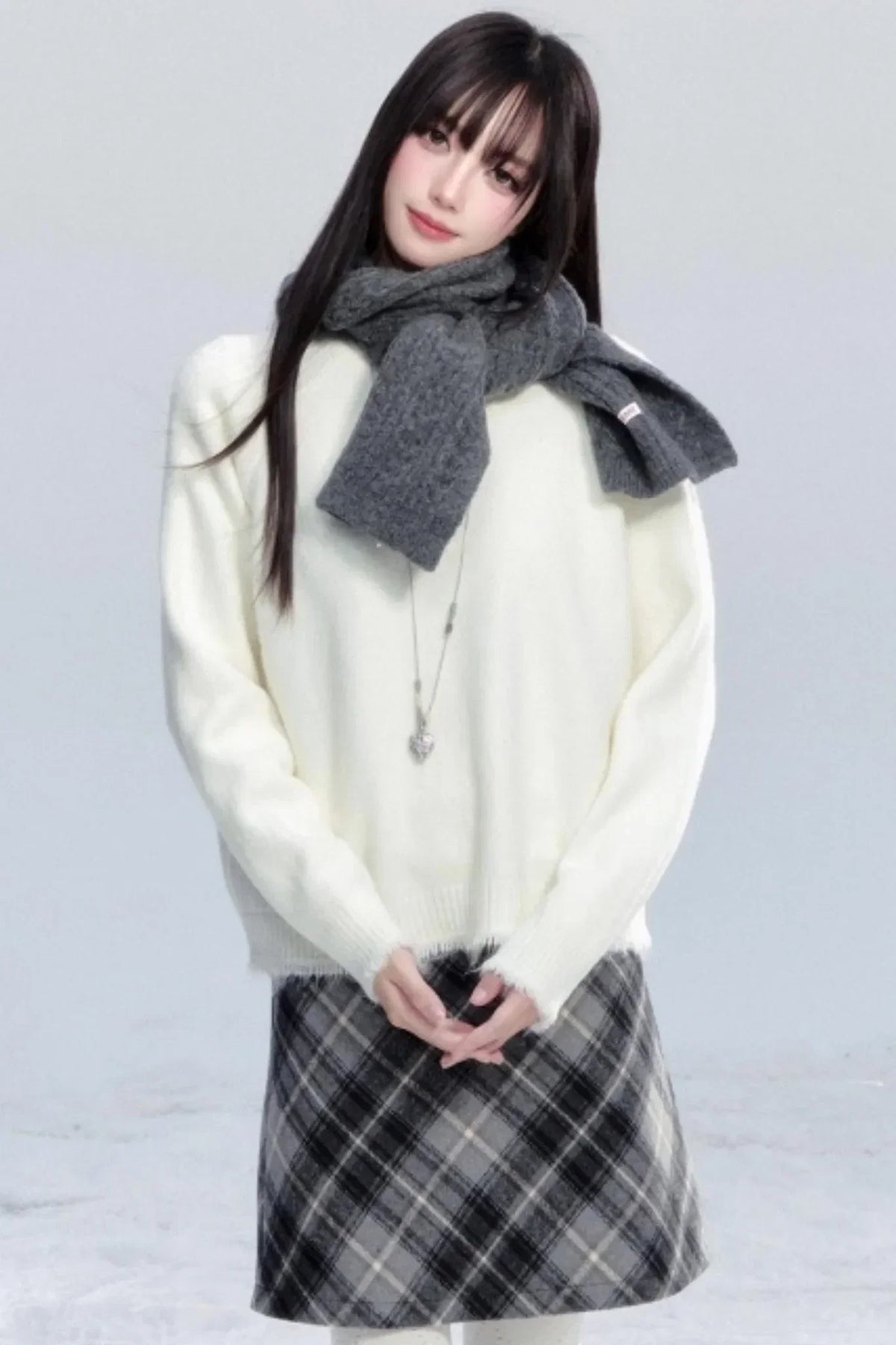 Fringed Raw Edge Sweater