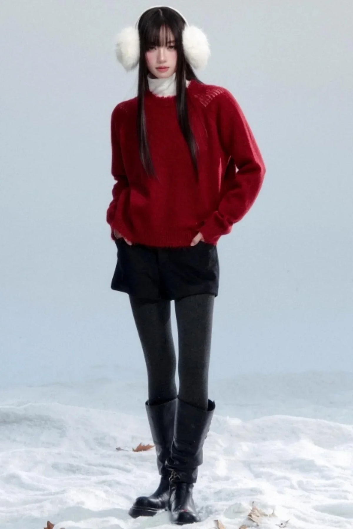 Fringed Raw Edge Sweater