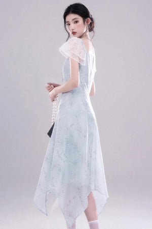 Frosty Green Lace Dress