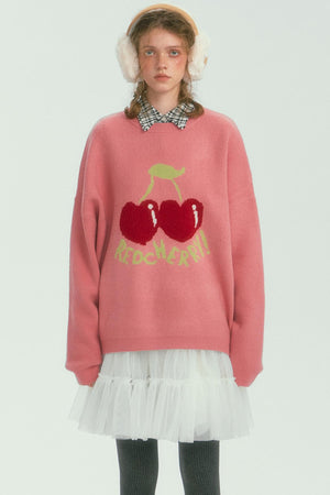 Fruit Pattern Silhouette Jumper Top