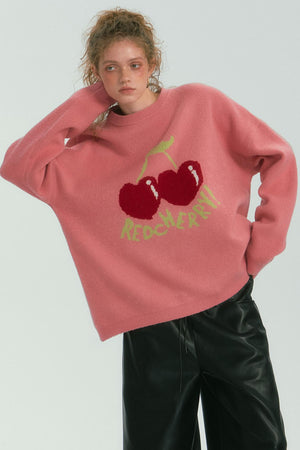 Fruit Pattern Silhouette Jumper Top
