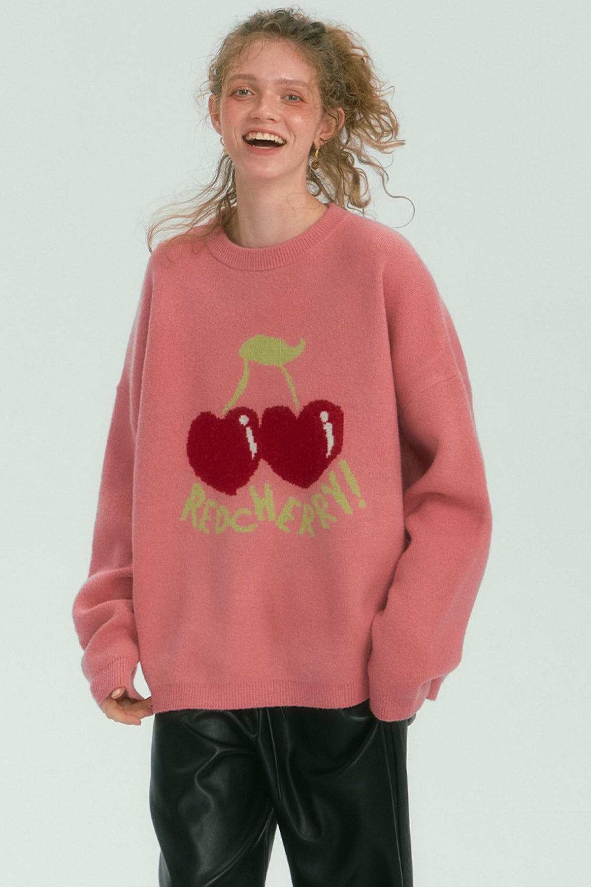 Fruit Pattern Silhouette Jumper Top