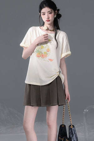 Fruity Fig Print T-Shirt