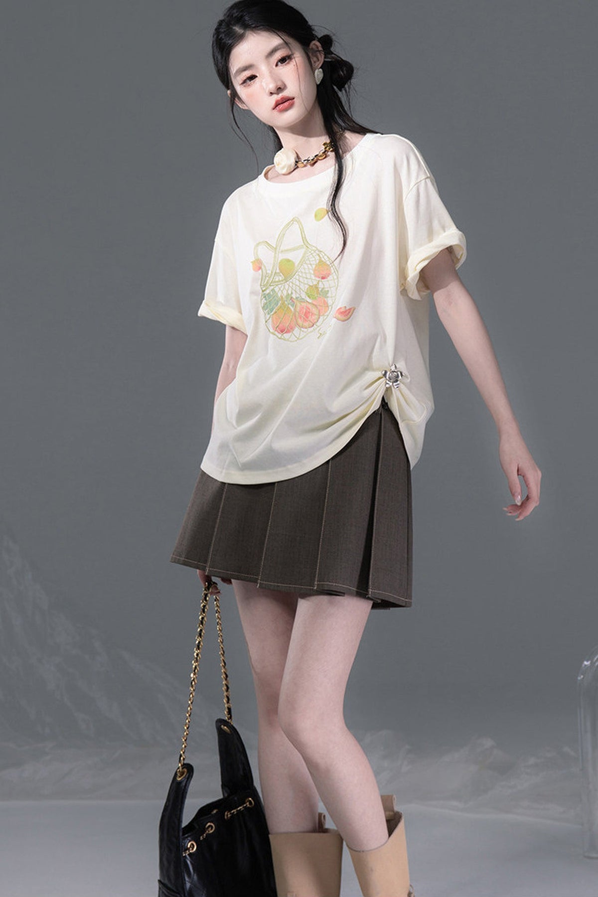 Fruity Fig Print T-Shirt