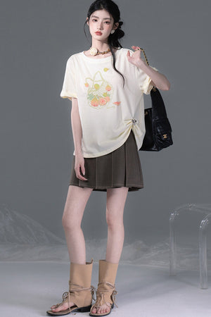 Fruity Fig Print T-Shirt