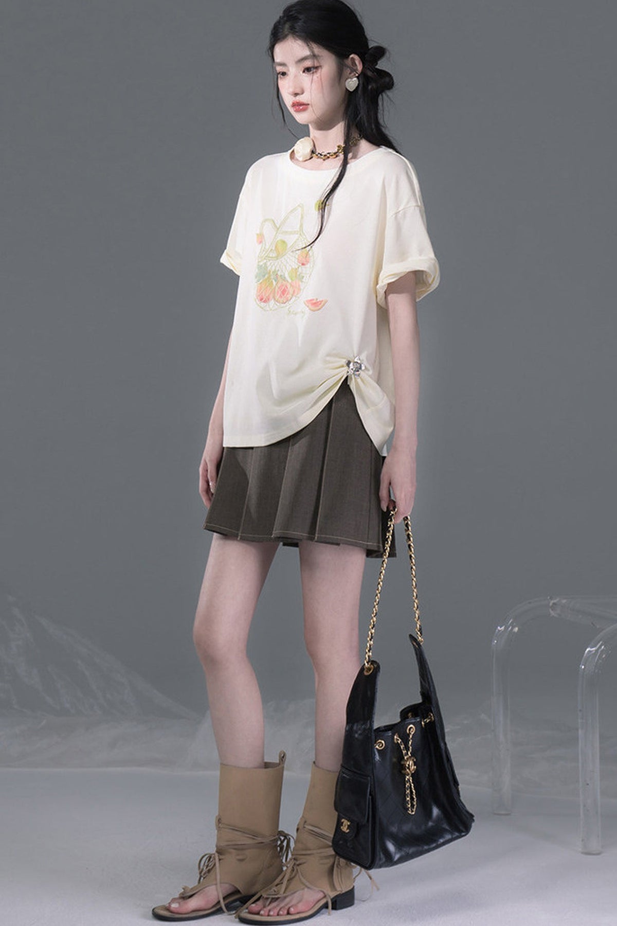 Fruity Fig Print T-Shirt