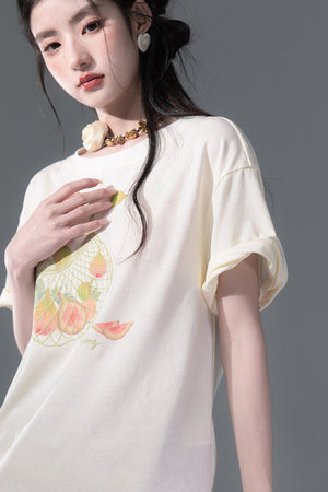 Fruity Fig Print T-Shirt