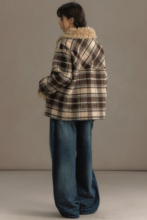 Fuji Plaid Woolen Jacket