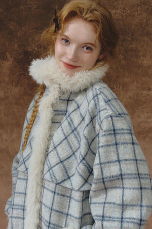 Fuji Plaid Woolen Jacket
