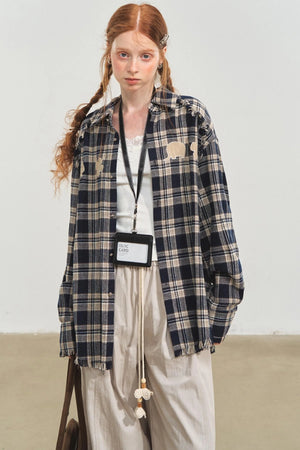 Fun Fringe Plaid Shirt