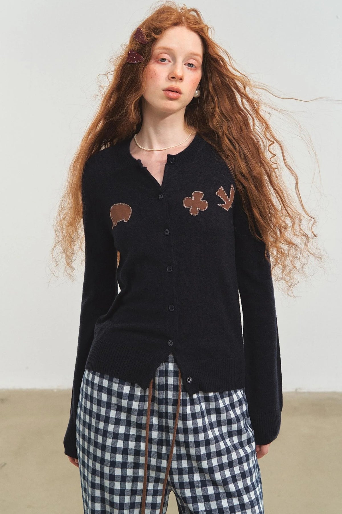 Fun Patch Embroidered Cardigan