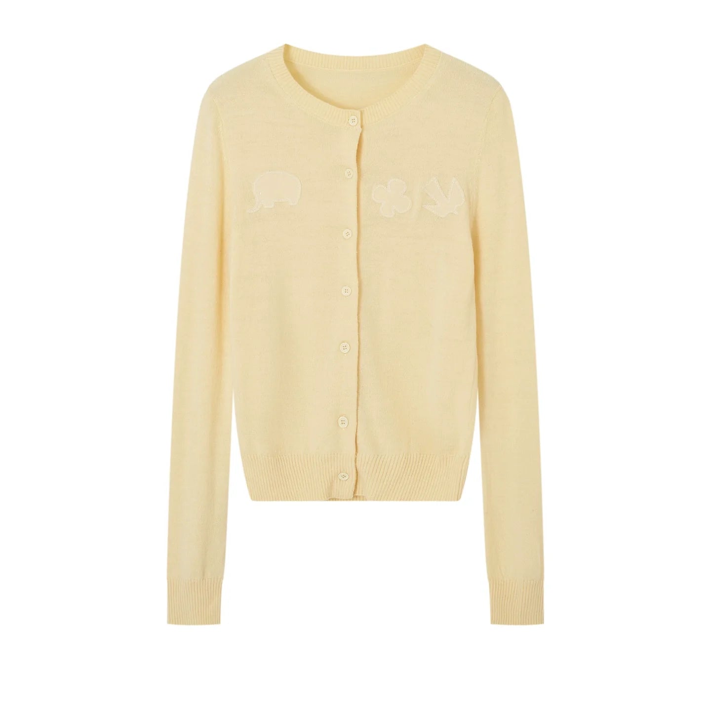 Fun Patch Embroidered Cardigan
