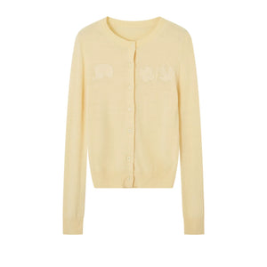 Fun Patch Embroidered Cardigan
