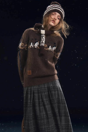 Fun Spinning Pony Jacquard Sweater