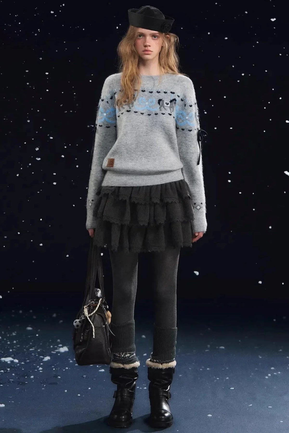 Fun Spinning Pony Jacquard Sweater