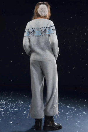 Fun Spinning Pony Jacquard Sweater
