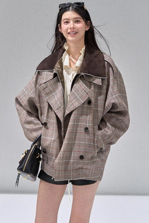 Fungus Edge Collar Drawstring Lace-up Shirt