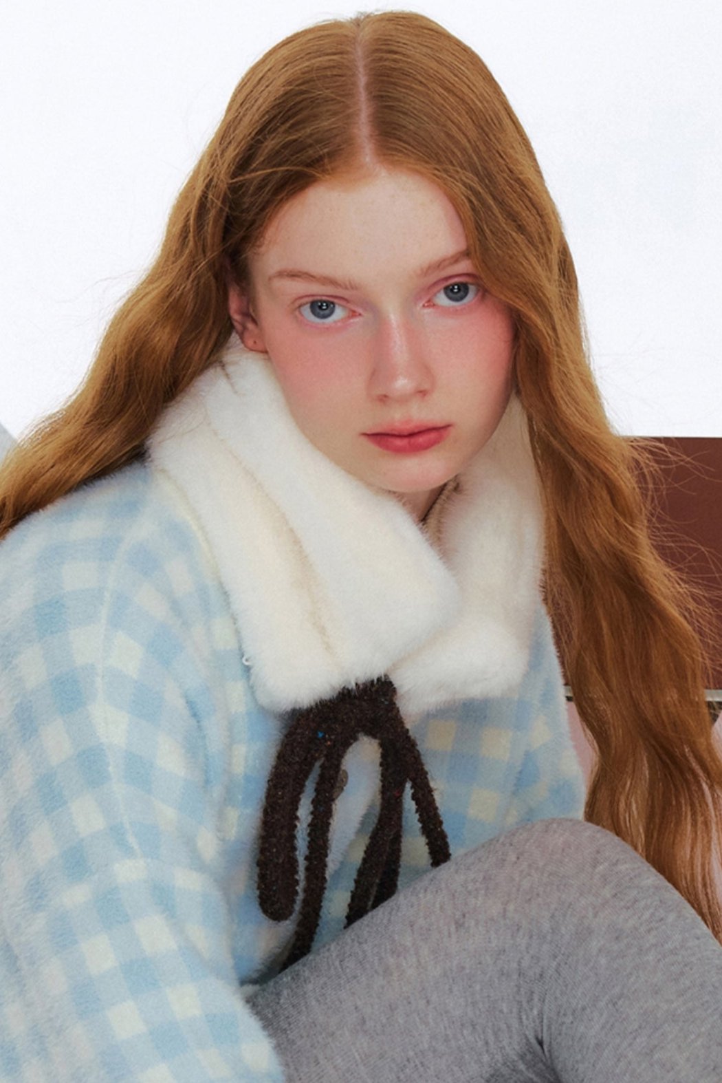Fur Collar Jacket With Small Collar