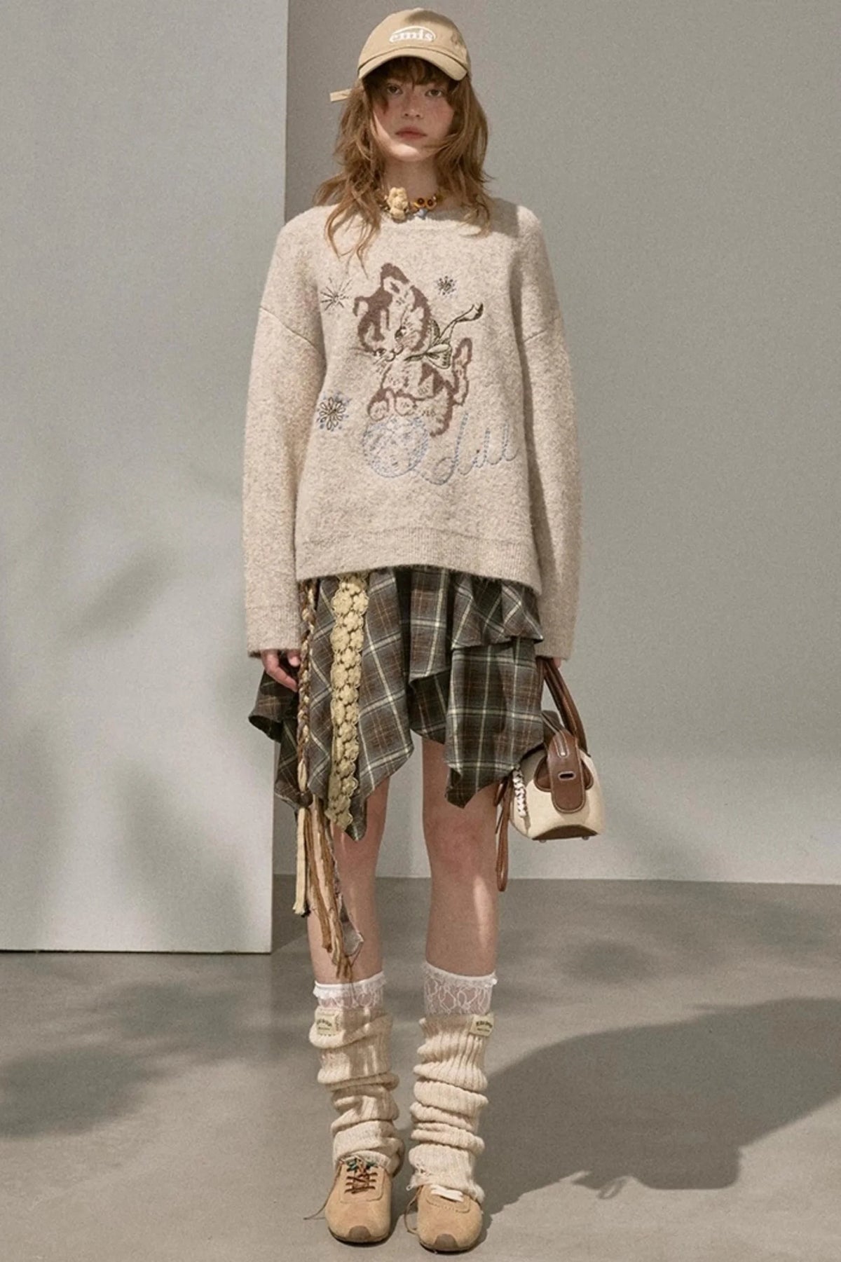 Furball Crew Neck Loose Sweater