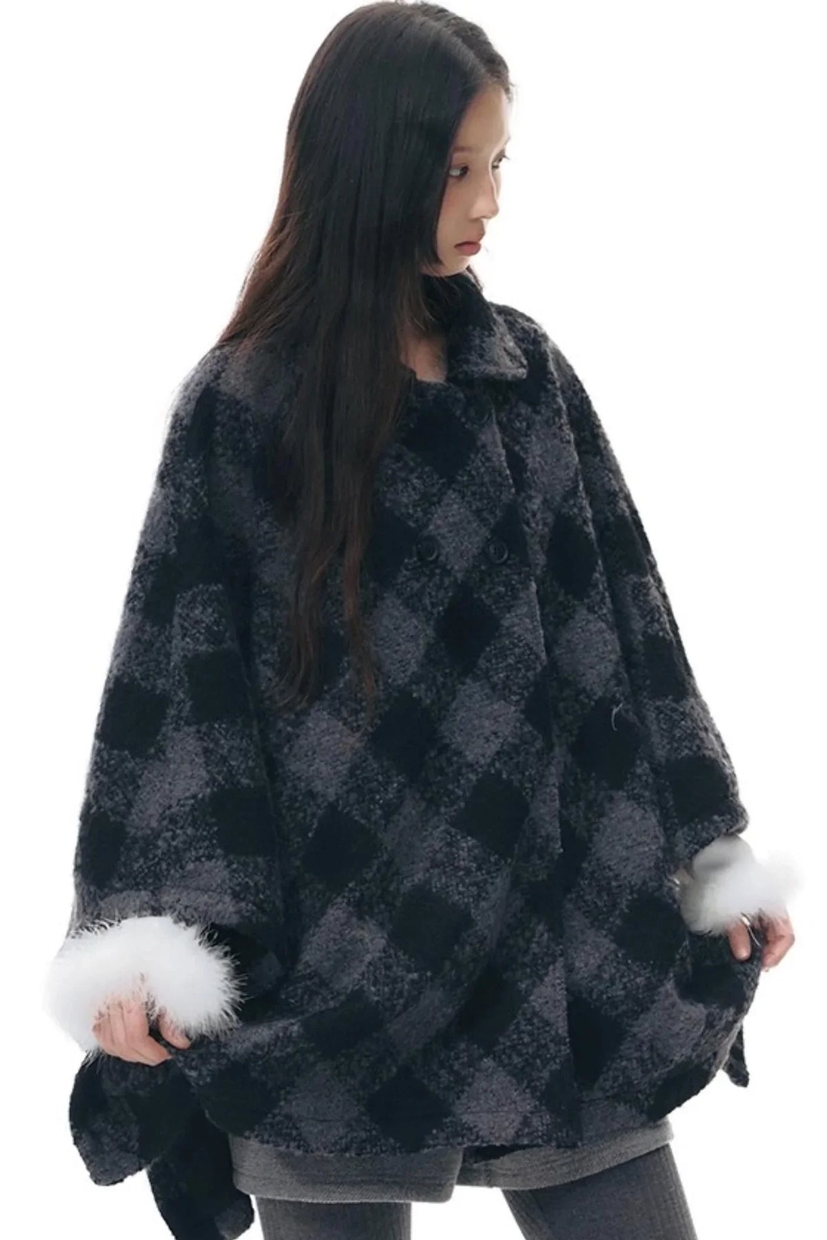 Furry Patchwork Base Layer Top