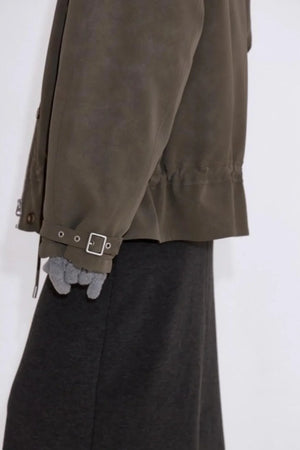 Furry Patchwork Leather Jacket