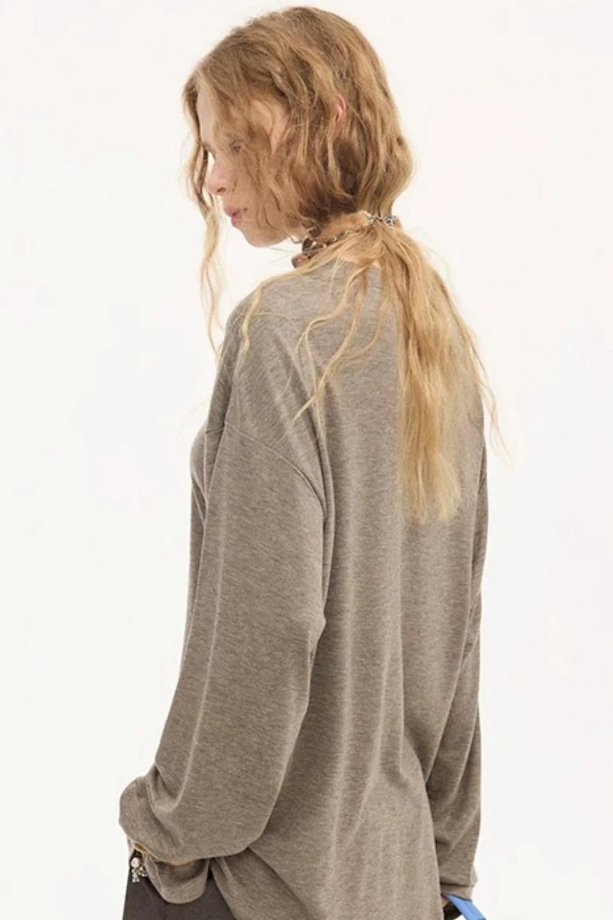 Galloping Horse Print Long Sleeve Tee