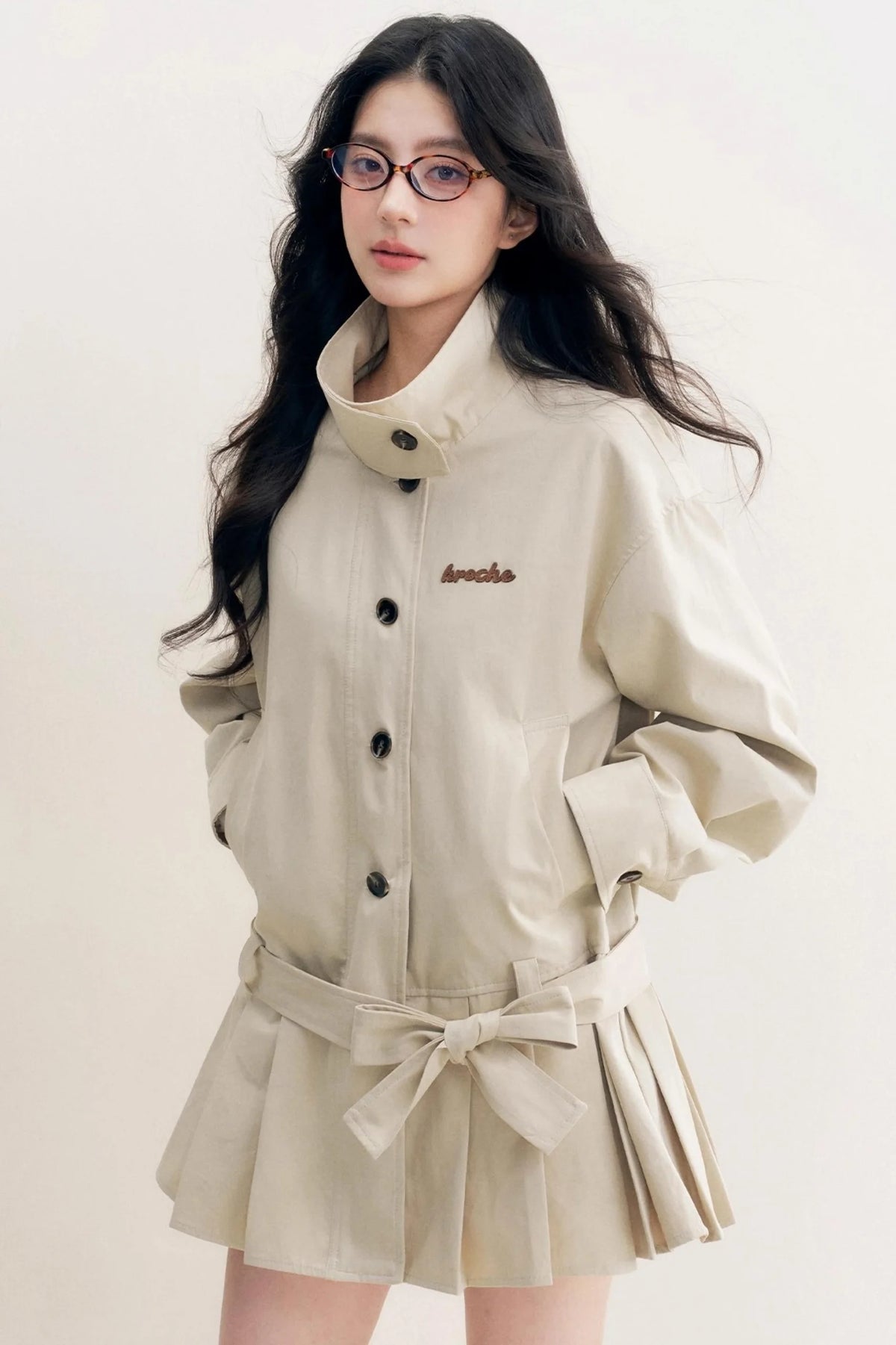 Geek Chic Lace Trench Coat