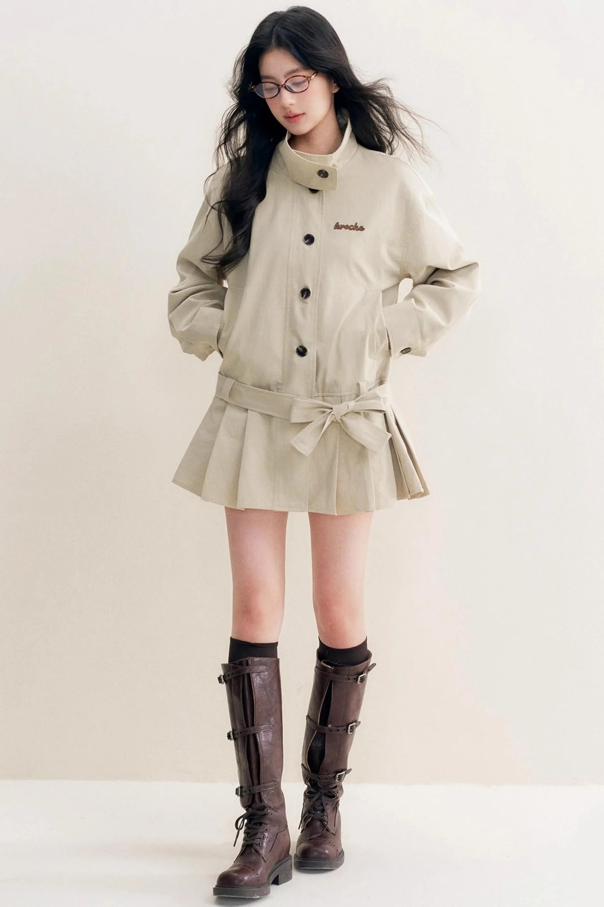 Geek Chic Lace Trench Coat