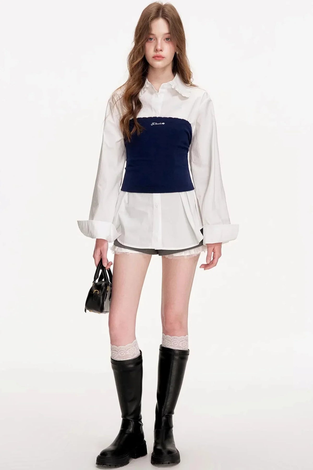 Geek Chic Ribbed Knit Top